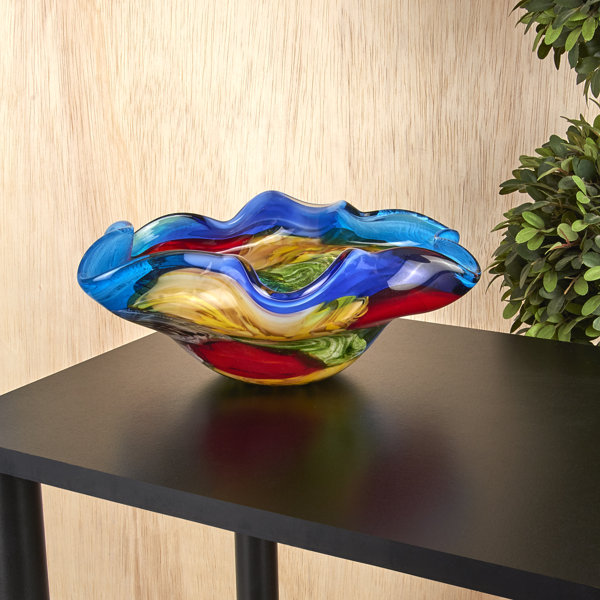 Murano Rainbow Style Decorative Bowl | Wayfair